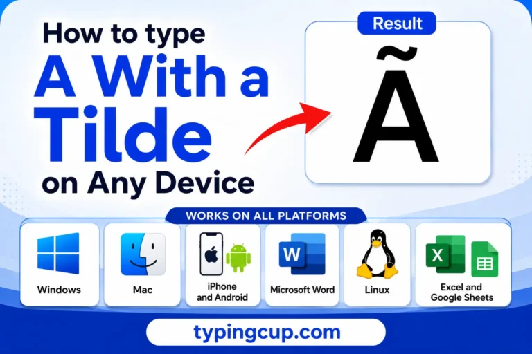 How to type A With a Tilde of any device