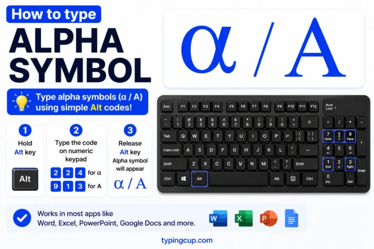 How to type Alpha Symbol (α Α) of any device