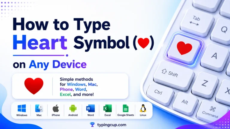 How to type Keyboard Shortcuts for Symbols of any device
