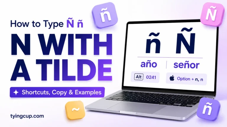 How to type N With a Tilde of any device