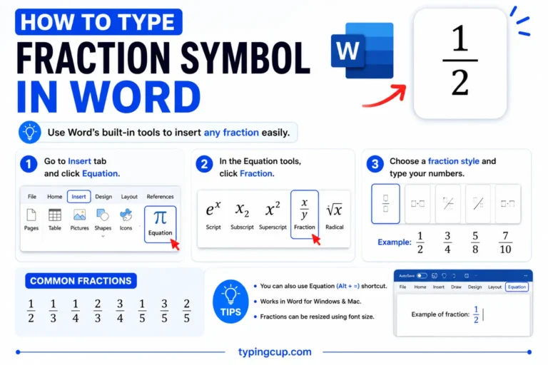 How to type a fraction in Word of any device