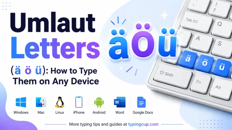 Umlaut Letters (ä ö ü) How to Type Them on Any Device